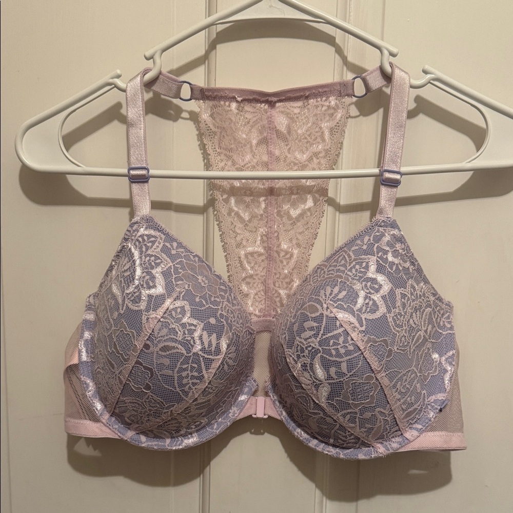 Victoria's Secret Lavender and Blush Lace Bra